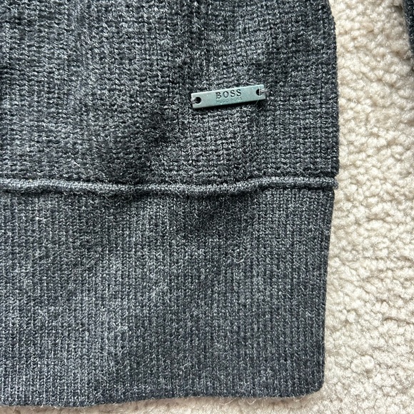 Hugo Boss Dark Grey Wool Shirt - Picture 3 of 4